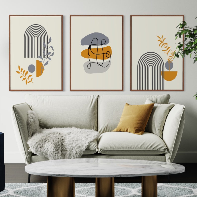 Ensemble de 3 Tableaux Décoration Murale