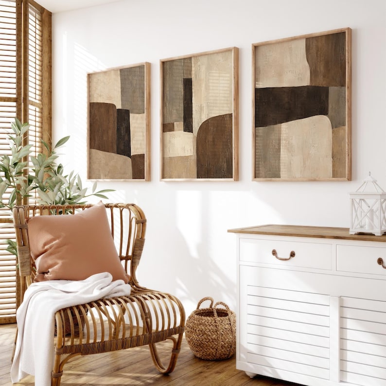 Ensemble de 3 Tableaux Décoration Murale moderne