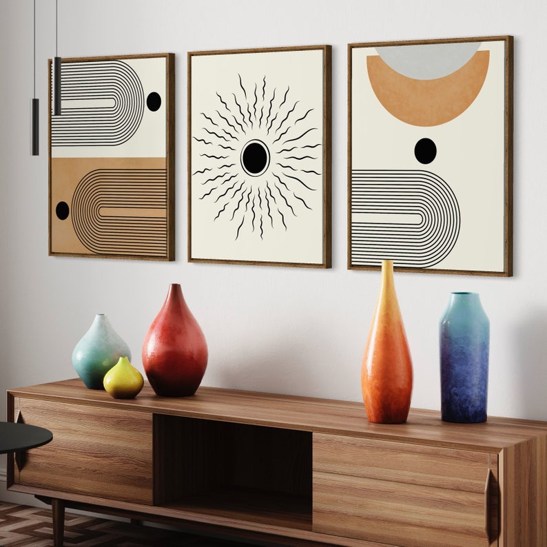 Kit de 3 Tableaux Décoration Murale