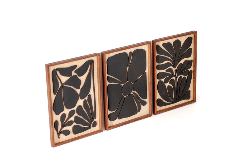 Décoration murale abstraite à fleurs