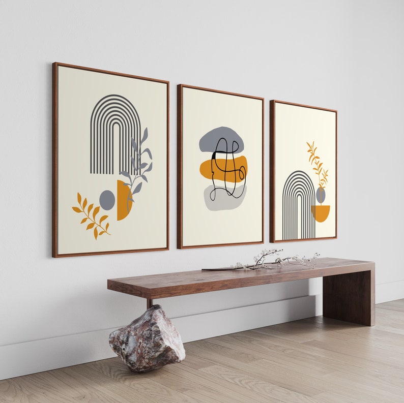 Ensemble de 3 Tableaux Décoration Murale