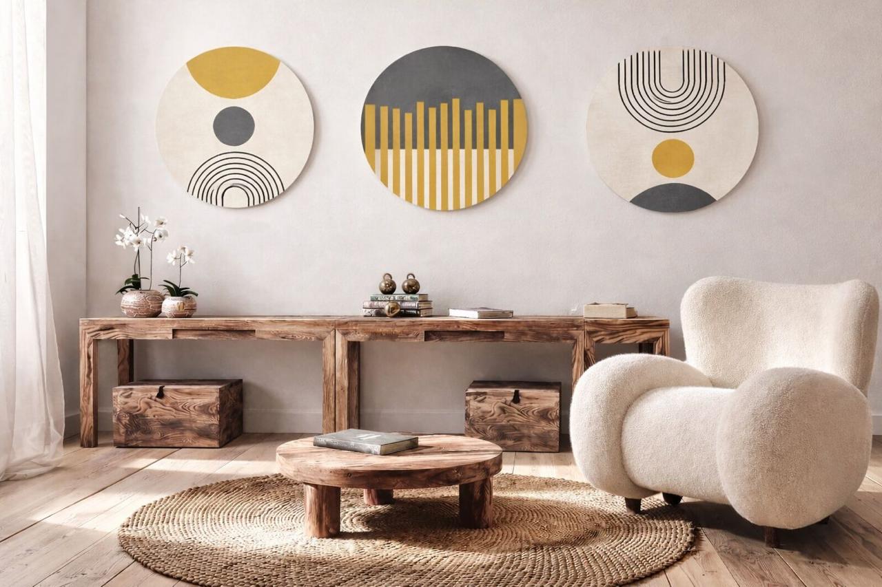Mur de galerie minimaliste