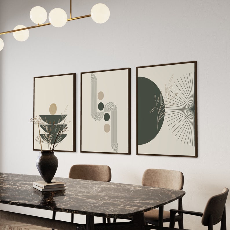 Kit de 3 Tableaux Décoration Murale