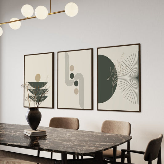 Kit de 3 Tableaux Décoration Murale