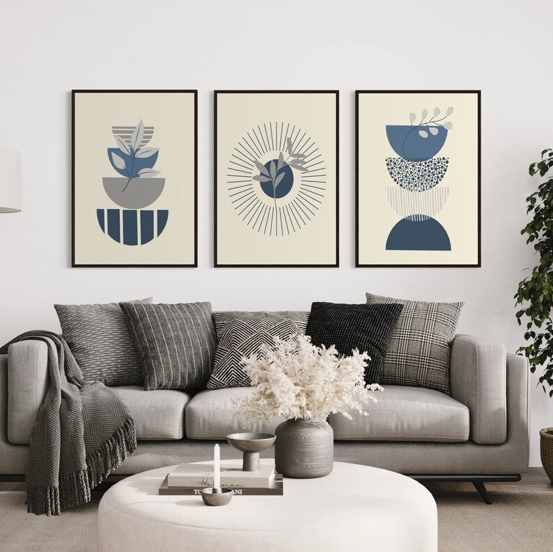 Kit de 3 Tableaux Décoration Murale