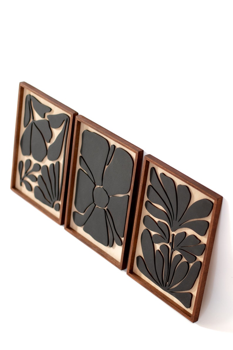 Décoration murale abstraite à fleurs