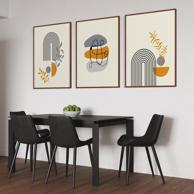 Ensemble de 3 Tableaux Décoration Murale