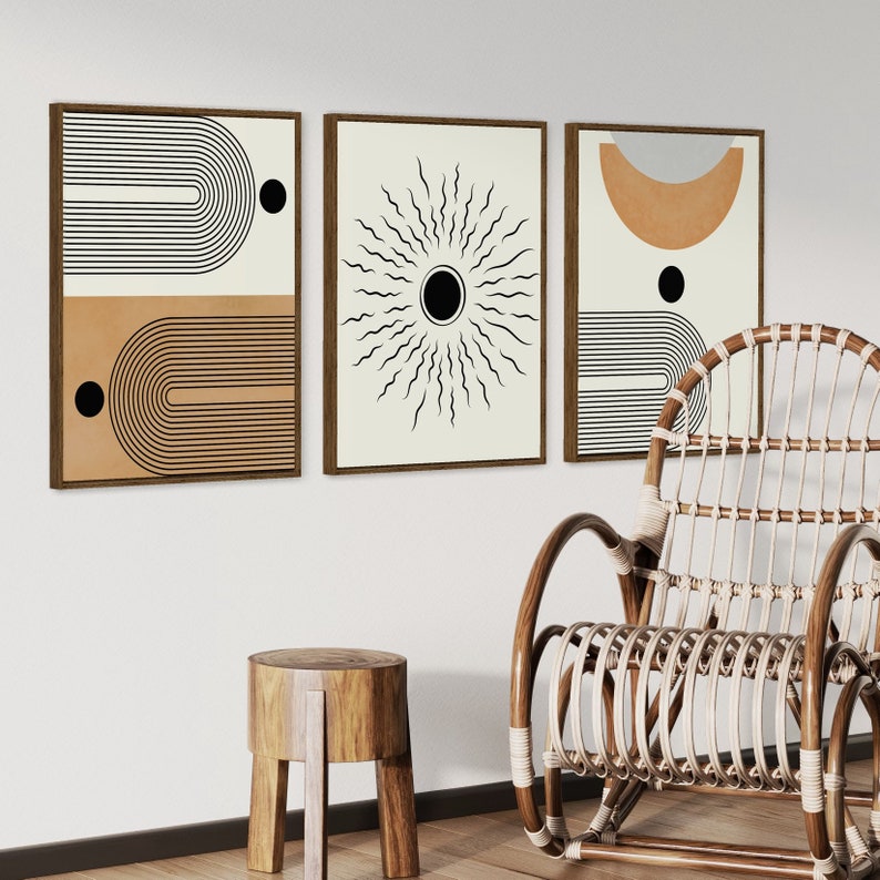 Kit de 3 Tableaux Décoration Murale