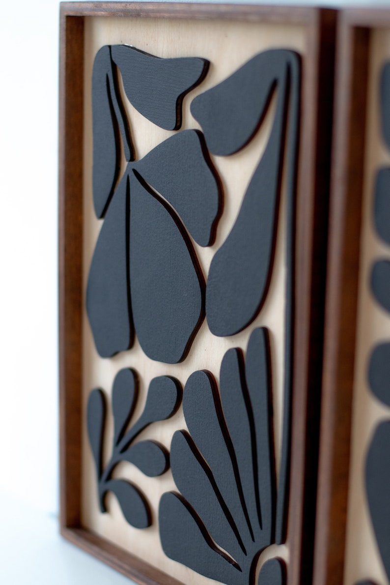 Décoration murale abstraite à fleurs