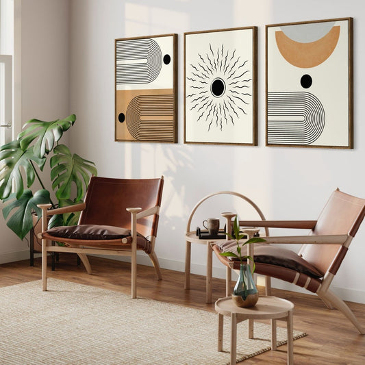 Kit de 3 Tableaux Décoration Murale